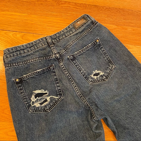 Only Blue Denim Distressed High Waist Jeans - Picture 8 of 8